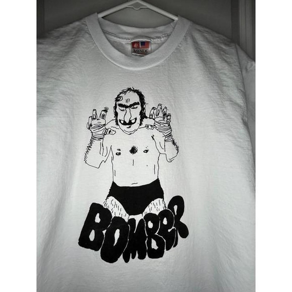 Vintage 90's Professional Wrestler‎ Pat Roach "Bomber" Big Graphic T-Shirt